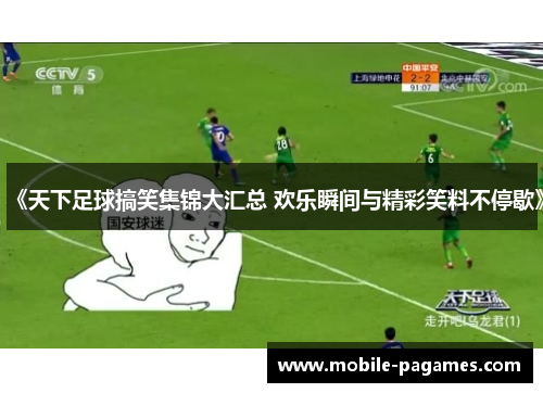 《天下足球搞笑集锦大汇总 欢乐瞬间与精彩笑料不停歇》 《天下足球搞笑集锦大汇总 欢乐瞬间与精彩笑料不停歇》