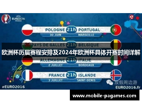 欧洲杯历届赛程安排及2024年欧洲杯具体开赛时间详解 欧洲杯历届赛程安排及2024年欧洲杯具体开赛时间详解